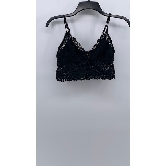 Seductivewear By Celine Etoile Other - SEDUCTIVEWEAR By Cinema Etoile Women's Black Floral Lace V-Neck Bralette SZ S